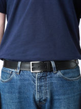 Riem Petit prix cuir Zwart belt 35-vue-porte