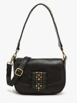 Cross Body Tas Heritage Leder Biba Zwart heritage COD1L