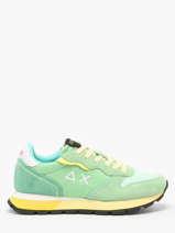 Sneakers Ally Color Explosion Sun68 Groen accessoires Z35204