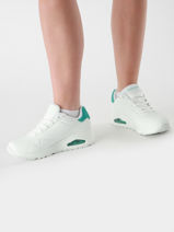Sneakers Uno Pop Back Skechers Wit accessoires 177092-vue-porte