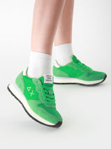 Sneakers Ally Solid Nylon Sun68 Groen accessoires Z35201-vue-porte