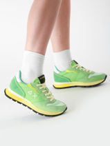 Sneakers Ally Color Explosion Sun68 Groen accessoires Z35204-vue-porte