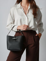 Longchamp Le roseau Cross bodytas Groen-vue-porte