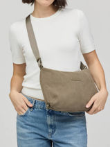 Skara Small Cord - Cross Body Tas  Kapten and son Groen cord SC-vue-porte