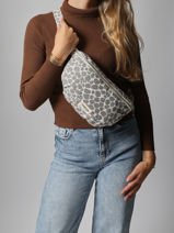 Belt Bag Custine Gerecycleerd Katoen Rivedroite Grijs into the wild CUSTIINT-vue-porte