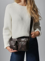 Cross Body Tas Heritage Leder Biba Bruin heritage KEO1L-vue-porte