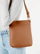 Cross Body Tas Tiki Mini Leder Nathan baume Bruin victoria N1910586-vue-porte