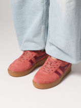 Sneakers Grandslam Uit Leder Gola Rood women CLA589-vue-porte