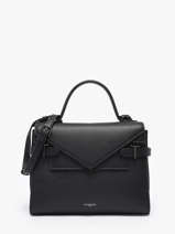 Cross Body Tas M Emilie Grain� Leder Le tanneur Zwart emily TEMI1014