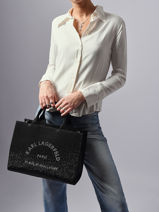 Handtas Rsg Karl lagerfeld Zwart rsg A4W50011-vue-porte