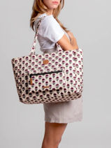 Schoudertas A4 Formaat Adventurer Gerecycleerd Polyester Cabaia Beige adventurer TOTEBAGL-vue-porte