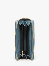 Portefeuille Zip Lulu castagnette Blauw zip CHRYS033-vue-porte