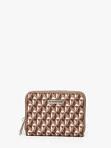 Portemonnee Miniprix Bruin wt sigle 5009