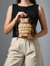 Cross Body Tas Xs King Etrier Beige king EKIN183X-vue-porte