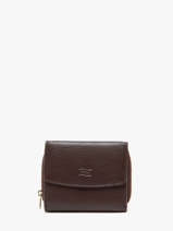 Portefeuille Caviar Leder Crinkles Bruin caviar 14201