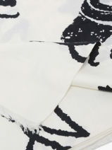 Foulard Monogram 120x120 Cm Karl lagerfeld Wit k monogram B1W33086-vue-porte