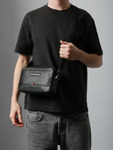 Cross Body Tas Tommy hilfiger Zwart central AM14030-vue-porte