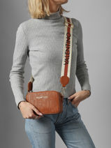 Cross Body Tas Pansy Valentino Bruin pansy VBS8PG15-vue-porte