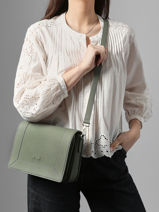 Cross Body Tas Rotterdam Leder Nathan baume Groen mondrian 3-vue-porte