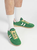 Sneakers Uit Leder Coolway Groen men 8663807-vue-porte