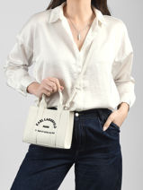 Xs Cross Body Tas Rsg Leder Karl lagerfeld Wit rsg B1W30042-vue-porte