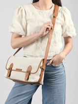 Cross Body Tas Loulou Escapade Paul marius Beige escapade LOULOESC-vue-porte