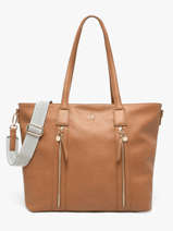 Schoudertas Zip Lulu castagnette Bruin zip ALBIN