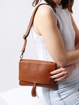 Cross Body Tas Caviar Leder Milano Rood caviar CA22112-vue-porte