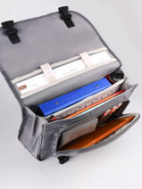 Boekentas 2 Compartimenten Cameleon Grijs actual PBBACA35-vue-porte