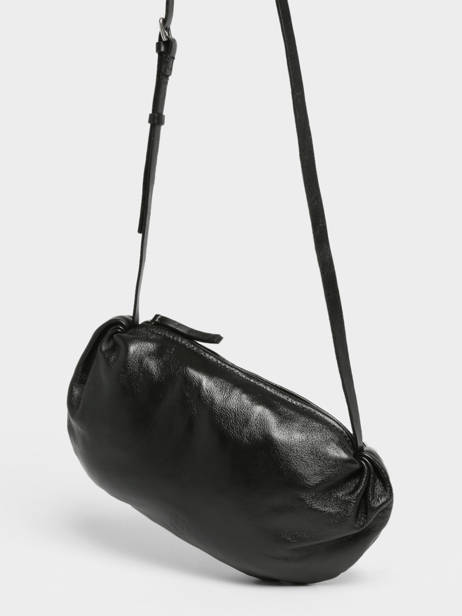 Cross Body Tas Natural Leder Biba Zwart natural IRV1L ander zicht 2