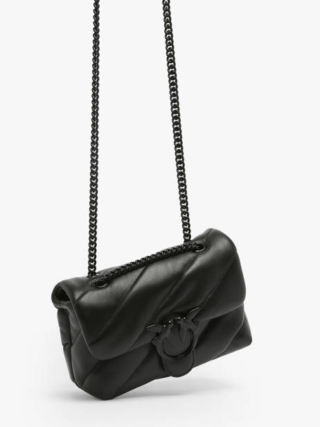Cross Body Tas Love Bag Puff Leder Pinko Zwart love bag puff A1JO ander zicht 2