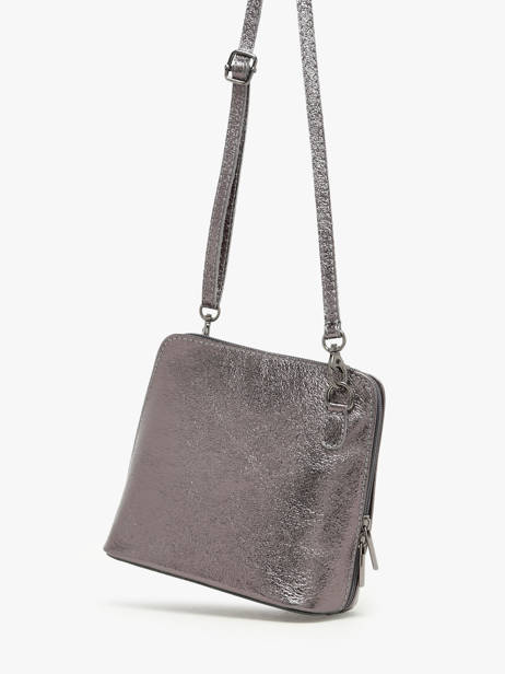 Cross Body Tas Nine Leder Milano Grijs nine NI23117N ander zicht 2