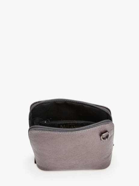 Cross Body Tas Nine Leder Milano Grijs nine NI23117N ander zicht 3
