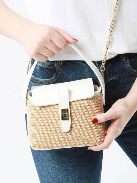 Cross Body Tas Capri Milano Wit capri CP23115 ander zicht 1