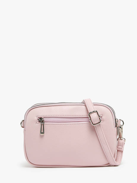 Cross Body Tas Grained Miniprix Roze grained F6993 ander zicht 4