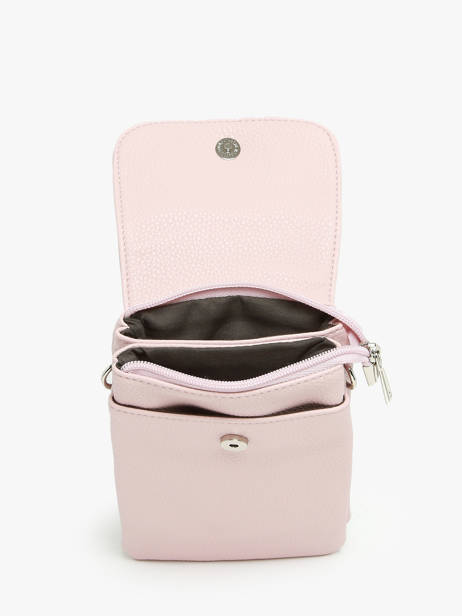 Cross Body Tas Grained Miniprix Roze grained F3609 ander zicht 3