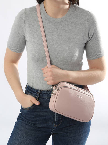 Cross Body Tas Grained Miniprix Roze grained F6993 ander zicht 1