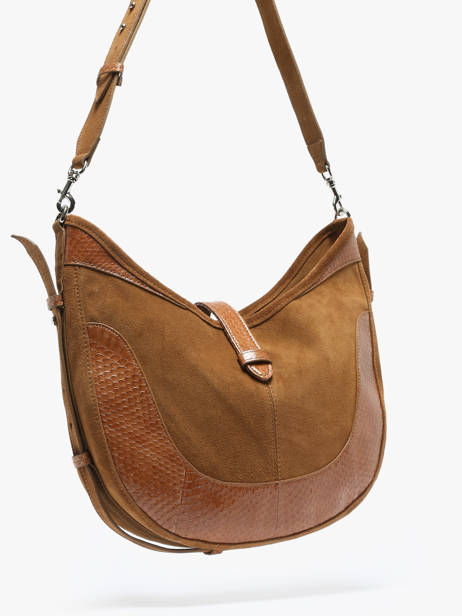 Schoudertas Luna Leder Great by sandie Beige luna SNA ander zicht 2