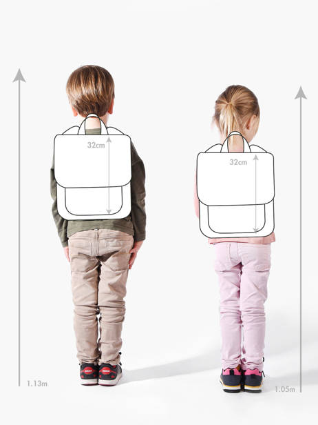 Mini Rugzak Pret Blauw think happy thoughts 4154 ander zicht 1