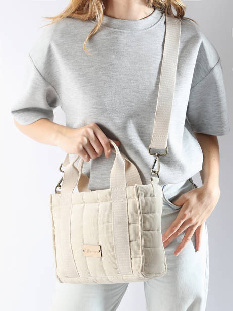 Cross Body Tas Ixora Katoen Woomen Beige ixora WIXO11 ander zicht 1