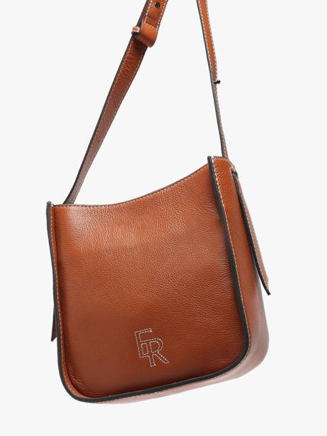 Cross Body Tas S Foudre Leder Etrier Bruin foudre EFOD087S ander zicht 2
