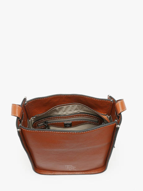 Cross Body Tas S Foudre Leder Etrier Bruin foudre EFOD087S ander zicht 3