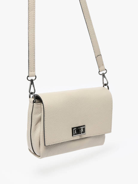 Cross Body Tas Caviar Leder Milano Beige caviar CA24061 ander zicht 2