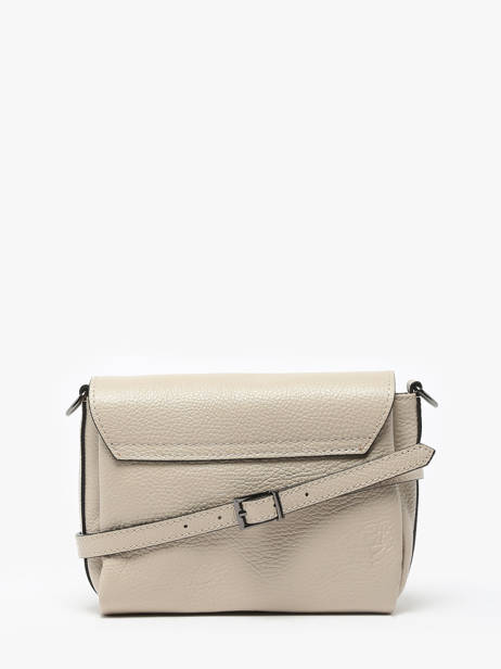 Cross Body Tas Caviar Leder Milano Beige caviar CA24061 ander zicht 4