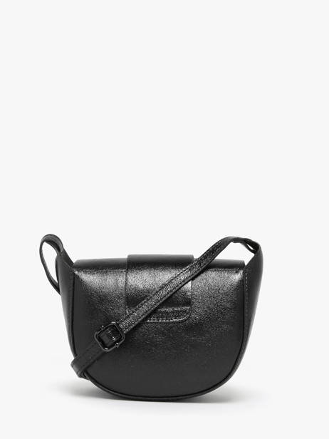 Cross Body Tas Nine Leder Milano Zwart nine NI24064 ander zicht 4