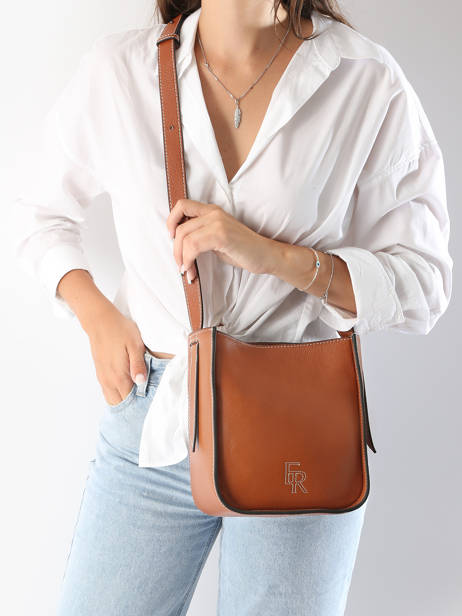 Cross Body Tas S Foudre Leder Etrier Bruin foudre EFOD087S ander zicht 1