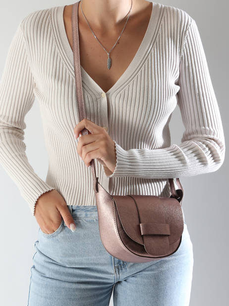Cross Body Tas Nine Leder Milano Bruin nine NI24064 ander zicht 1