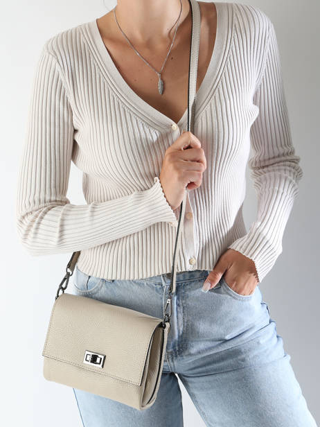 Cross Body Tas Caviar Leder Milano Beige caviar CA24061 ander zicht 1