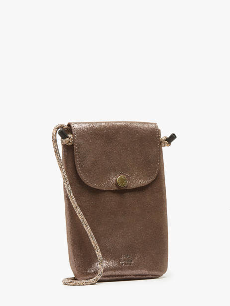 Cross Body Tas Vintage Leder Mila louise Grijs vintage 3568X ander zicht 2