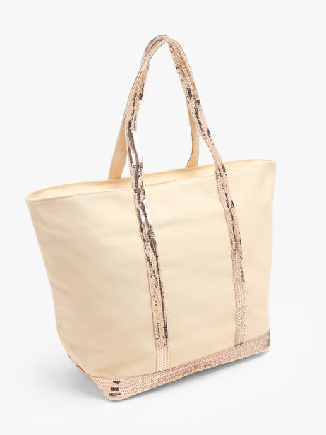 Schoudertas Met Rits Le Cabas L Pailletten Vanessa bruno Beige cabas 1V40409 ander zicht 2